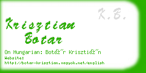 krisztian botar business card